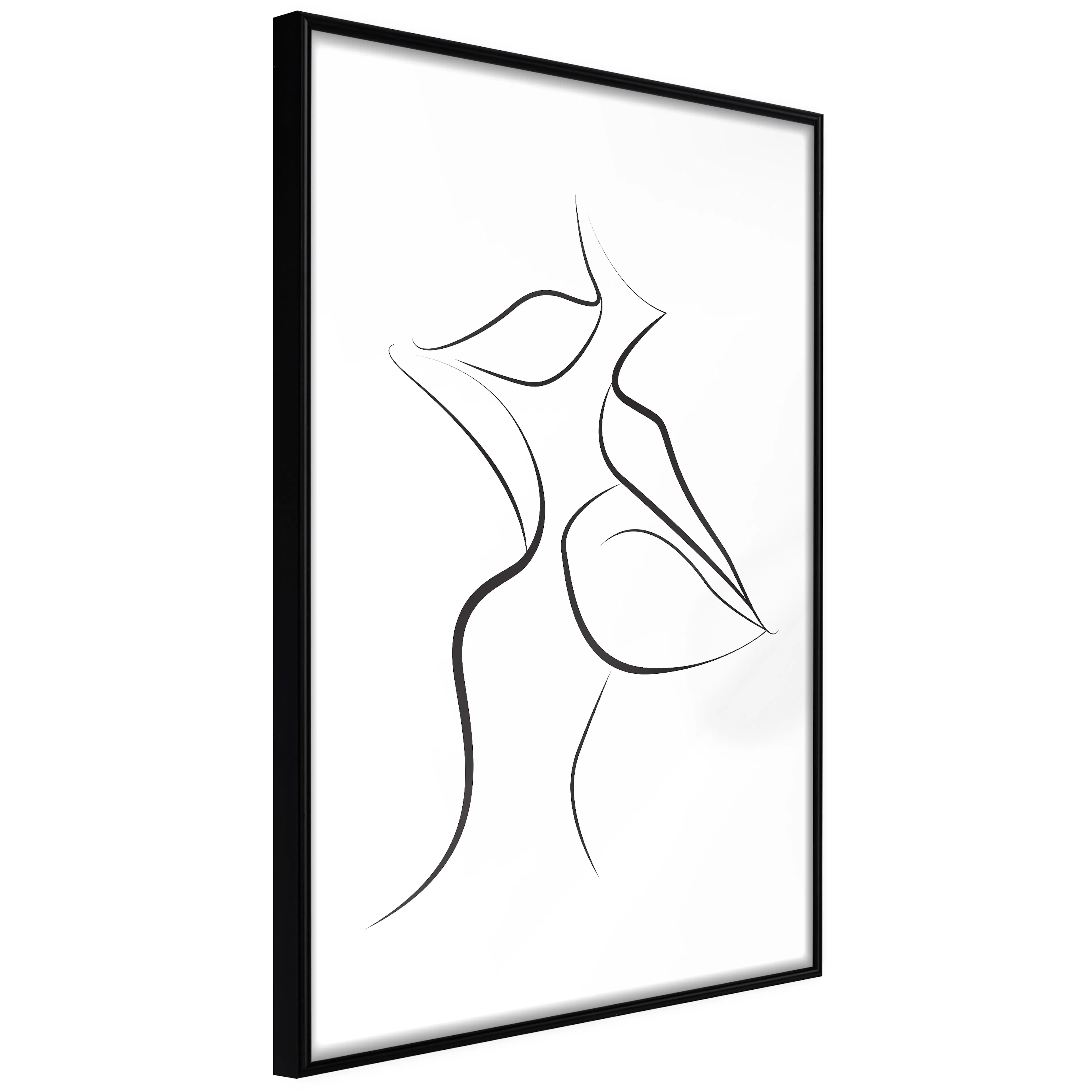 Affisch - First Kiss [Poster] 40x60 Svart ram, 40x60 cm