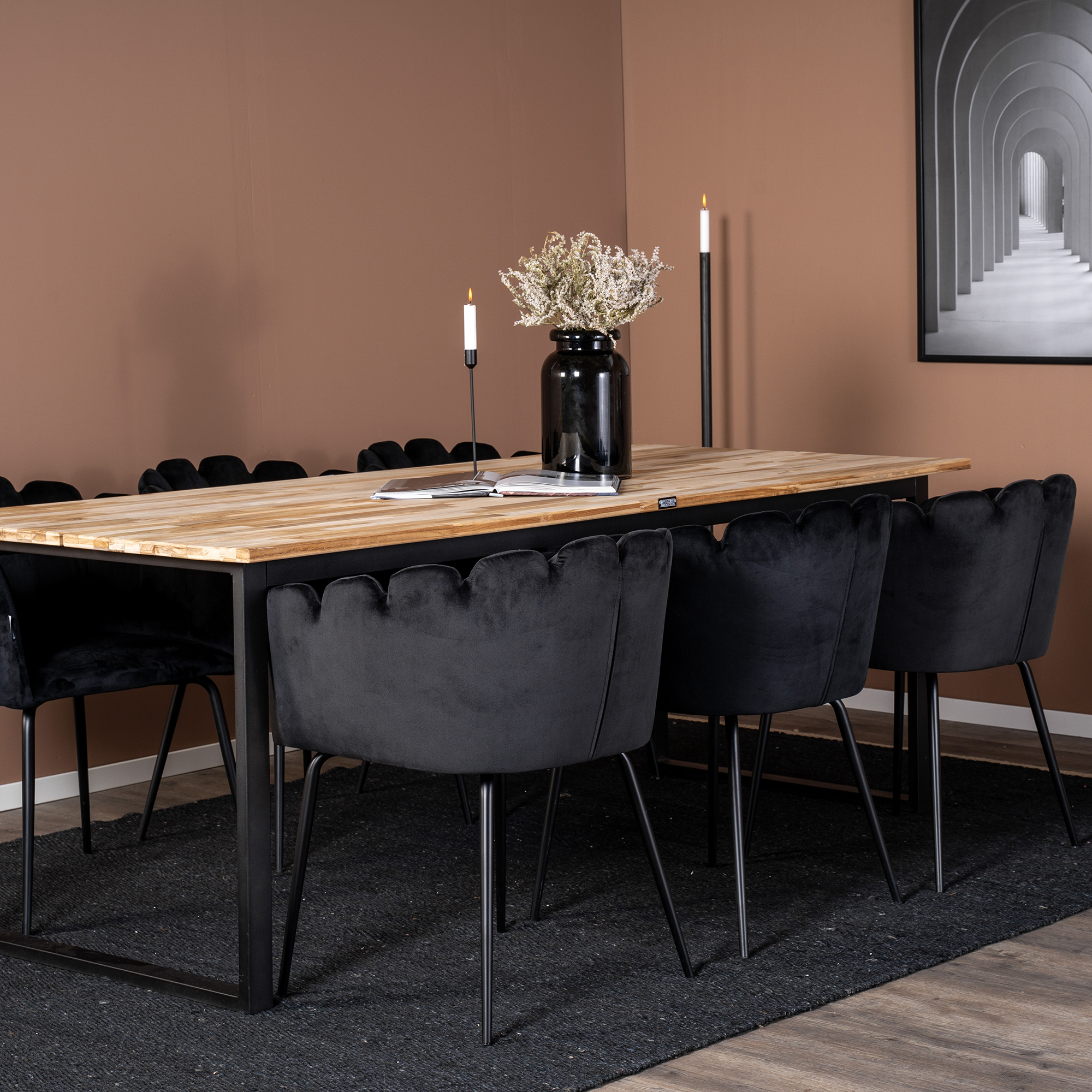 Matgrupp furniture/fashion Cornelia med 6 Limhamn Stolar