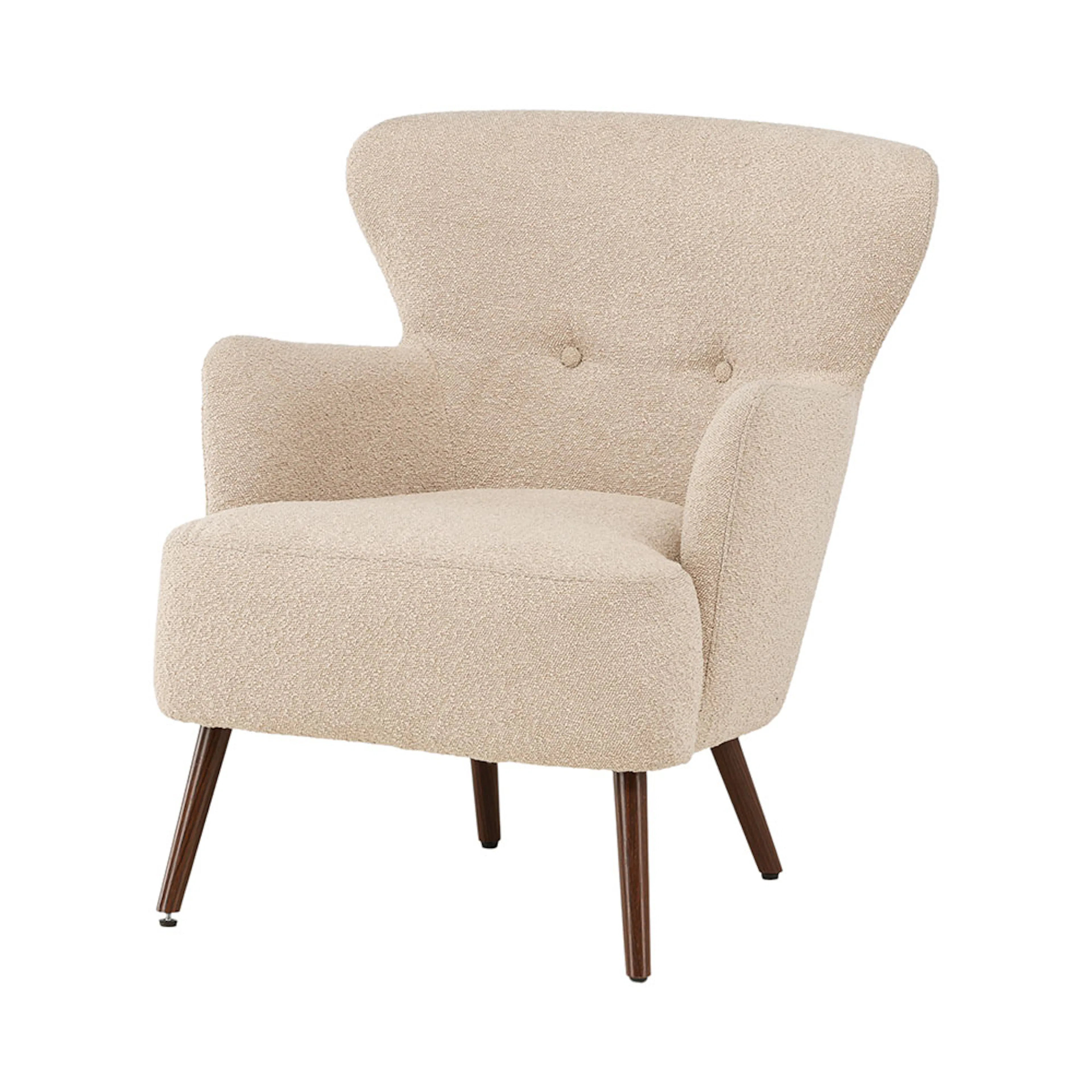 Fåtölj Venture Home Lincoln Boucletyg Beige