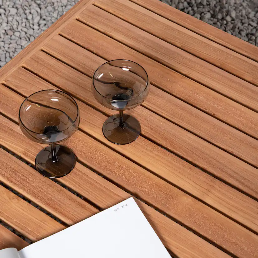 Soffbord Venture Home Amlan Natur Teak Fyrkantigt Vardagsrumsbord