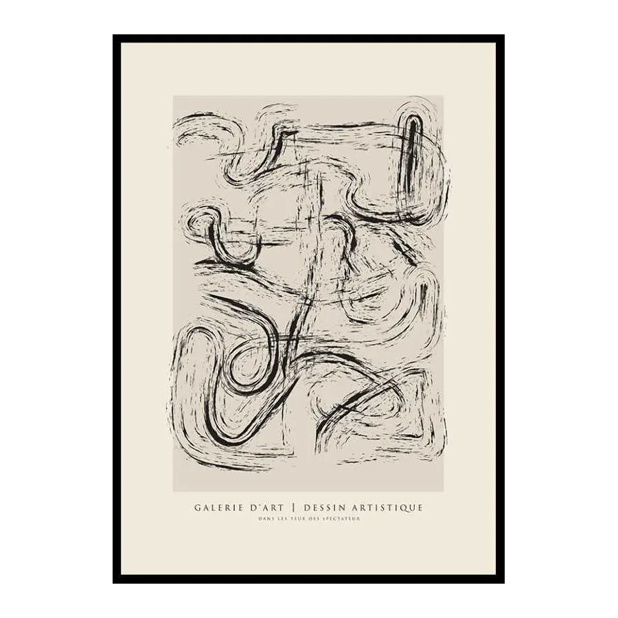 Poster Gallerix Dessin Artistique No4