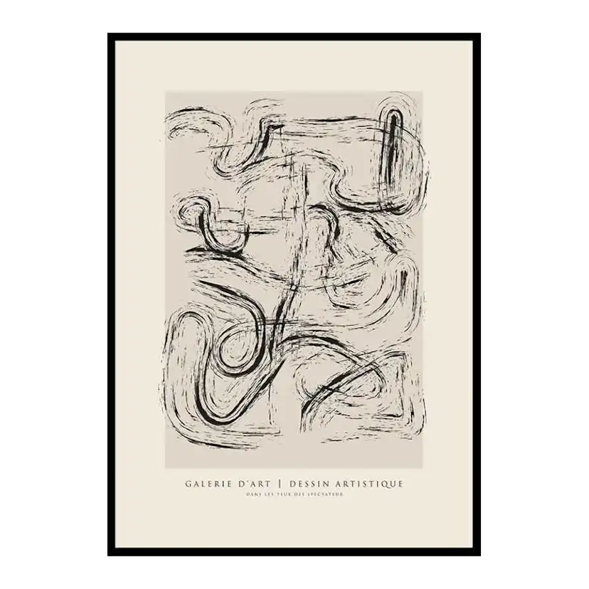Poster Gallerix Dessin Artistique No4