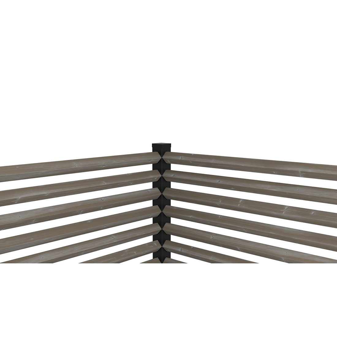 Ribba Öckerö Linax Grå 1490x45x45 4-pack FSC (B) 4-Pack