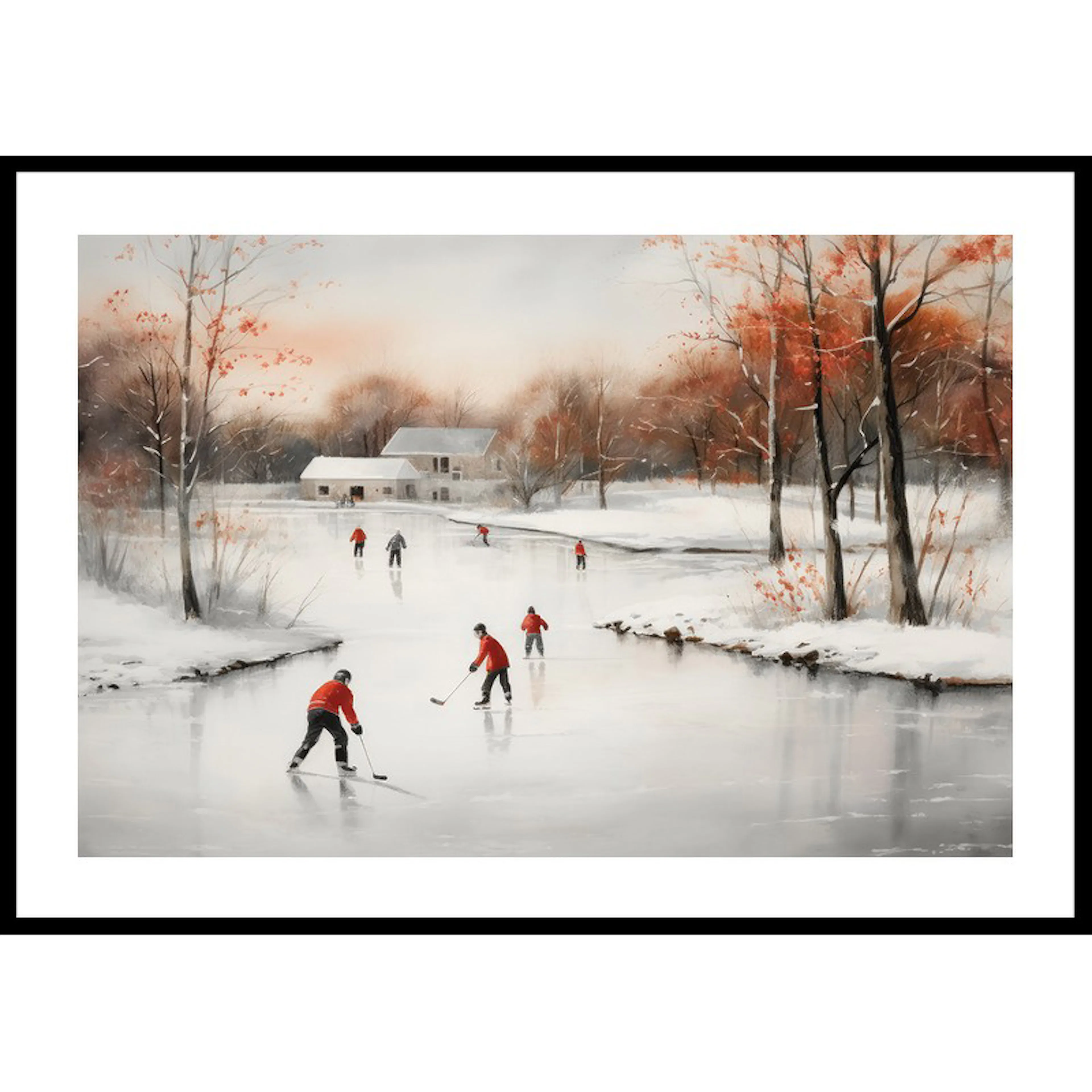 Ice Skates In Winter 50x70 50x70 cm