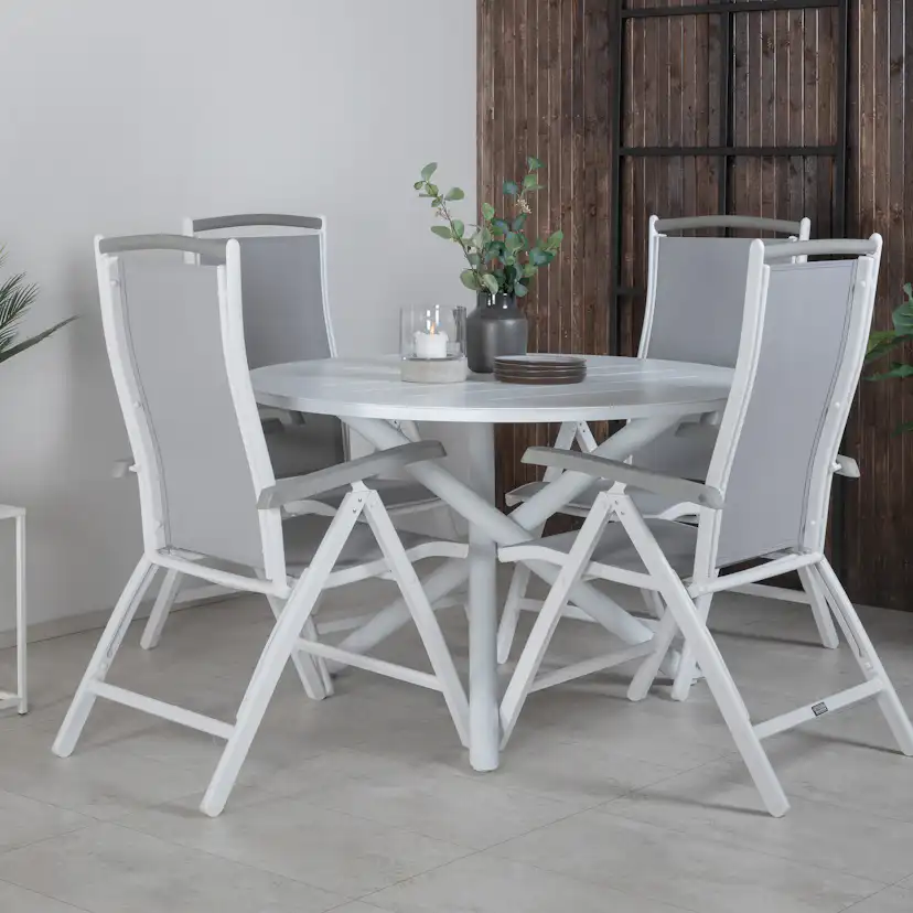 Matgrupp Venture Home Ande med 4 Amme Matstolar