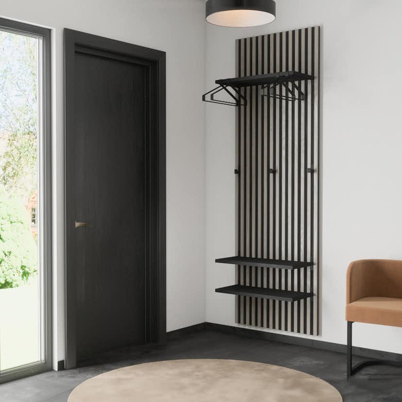 Galge Venture Home Nimes Klädhängare Svart Järn 43x18x2,5 cm