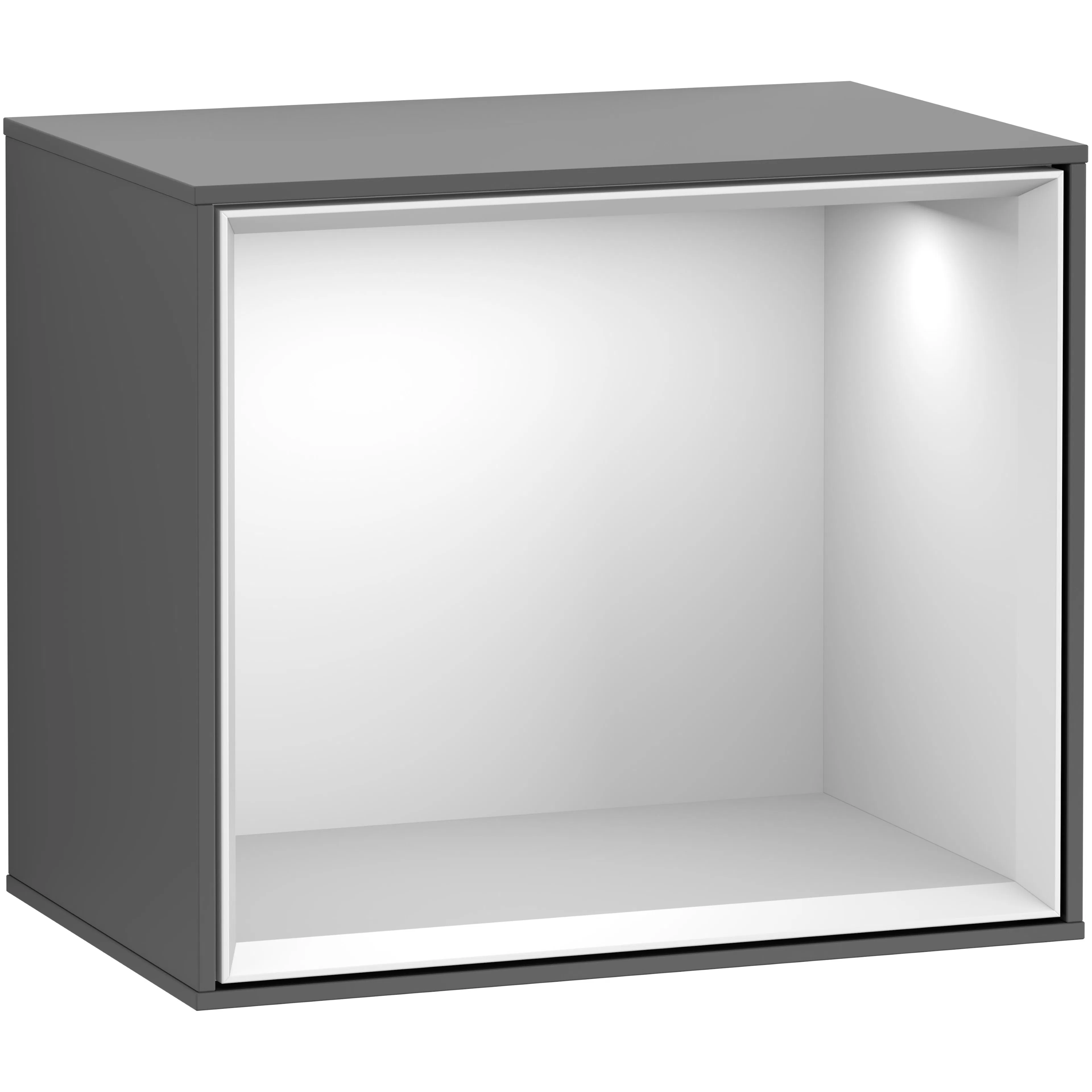 Hyllmodul Villeroy & Boch Finion F580MTGK Antracitgrå Mattlack, Vit Mattlack, Utan Väggbelysning, Utan smartphoneladdare