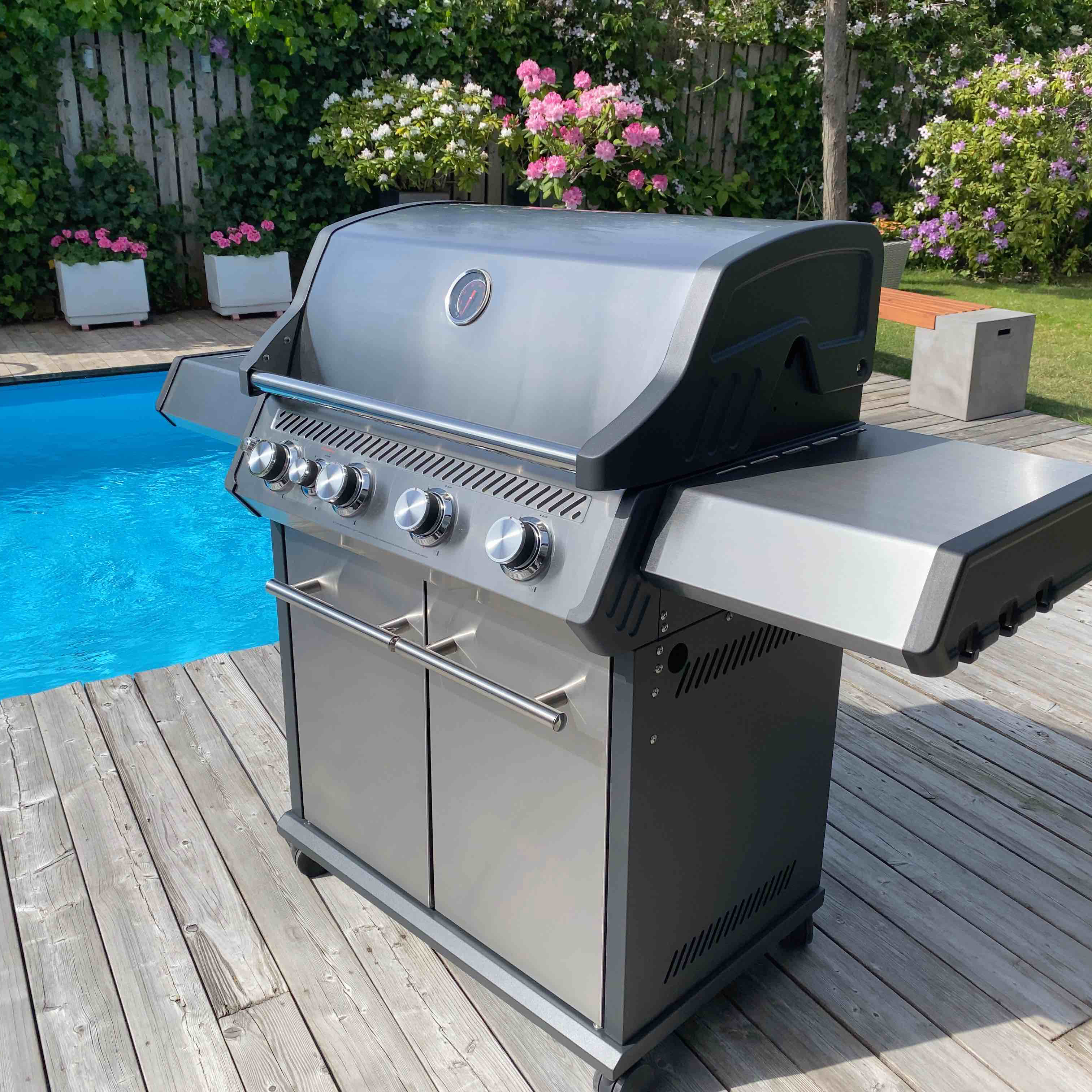 Gasolgrill Bluegaz X1 Premium Classic Rostfritt Stål & Aluminium med Sidobrännare