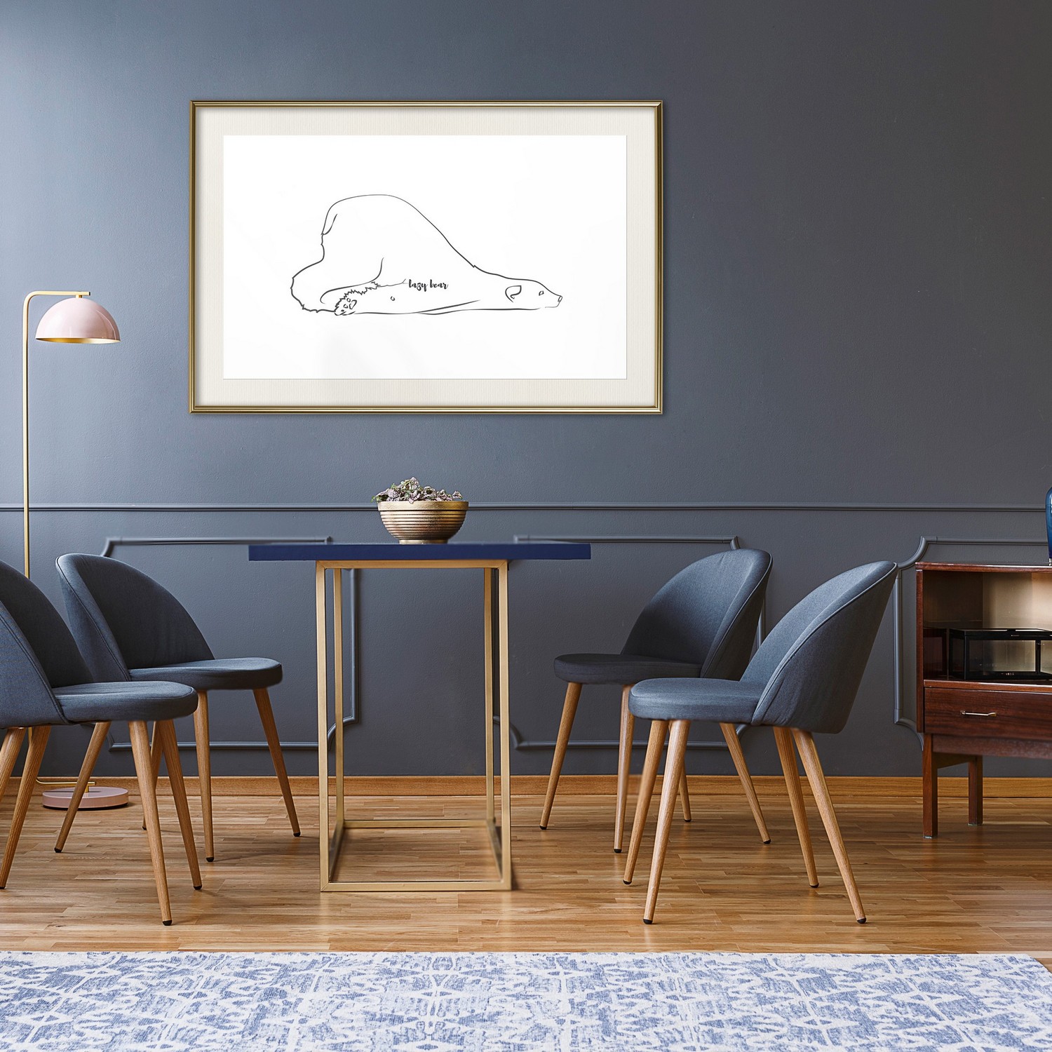 Poster Artgeist Affisch Lazy Bear