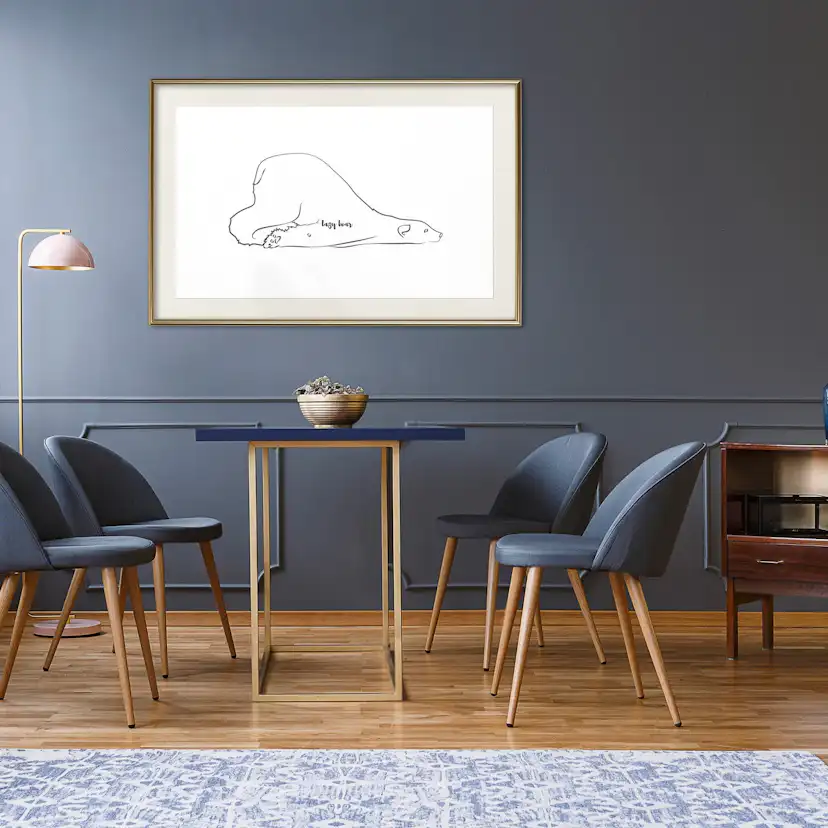 Poster Artgeist Affisch Lazy Bear