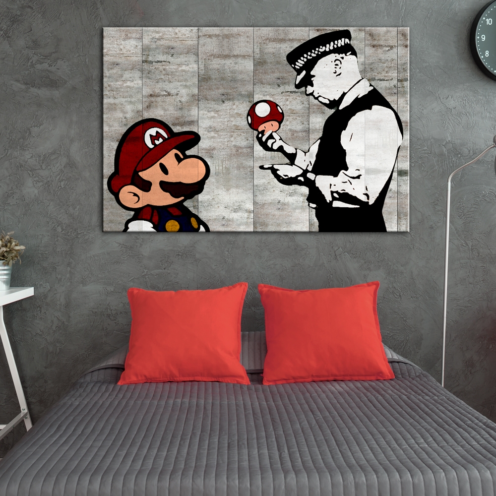 Tavla Arkiio Banksy On Concrete