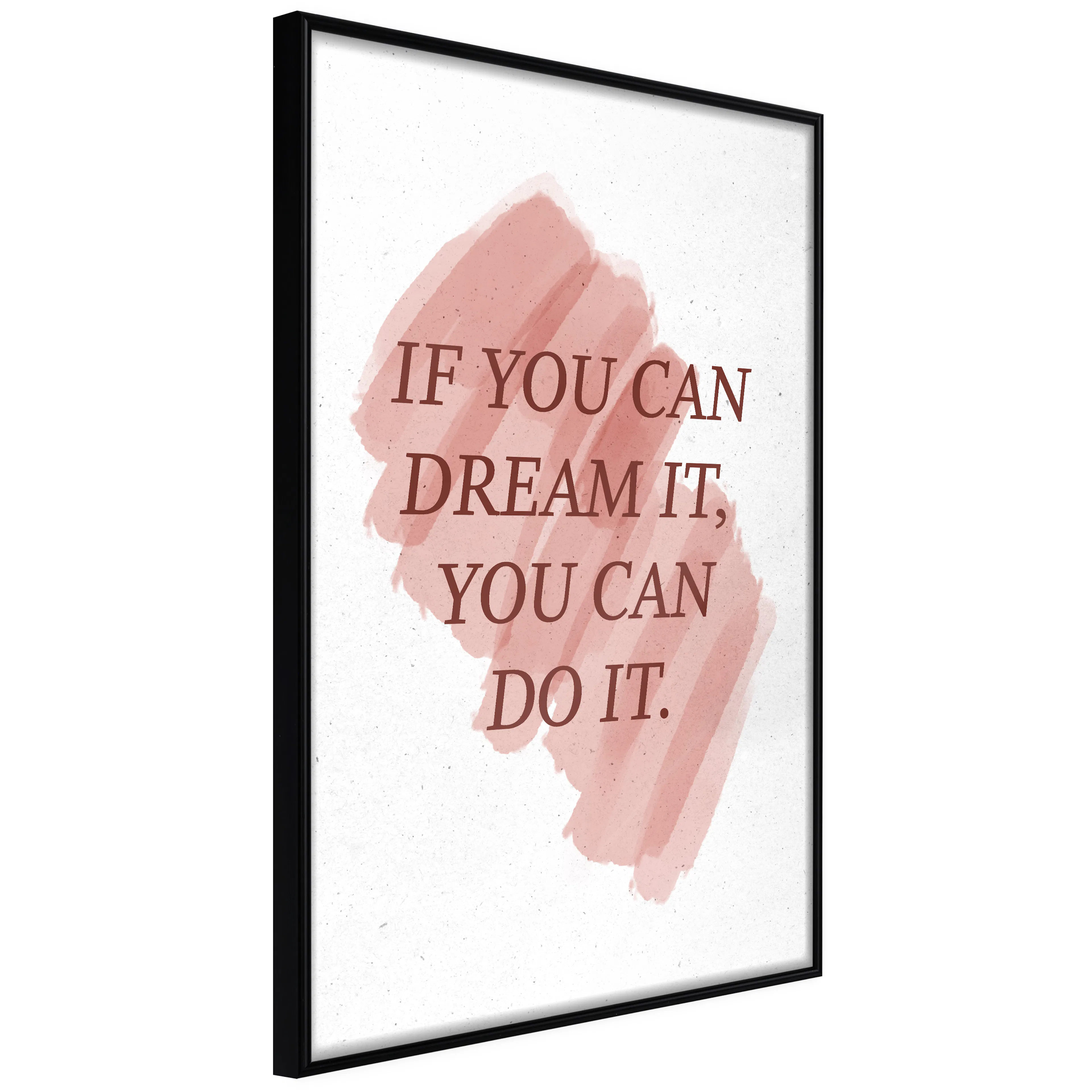 Affisch - You Can Do It [Poster] 40x60 Svart ram, 40x60 cm