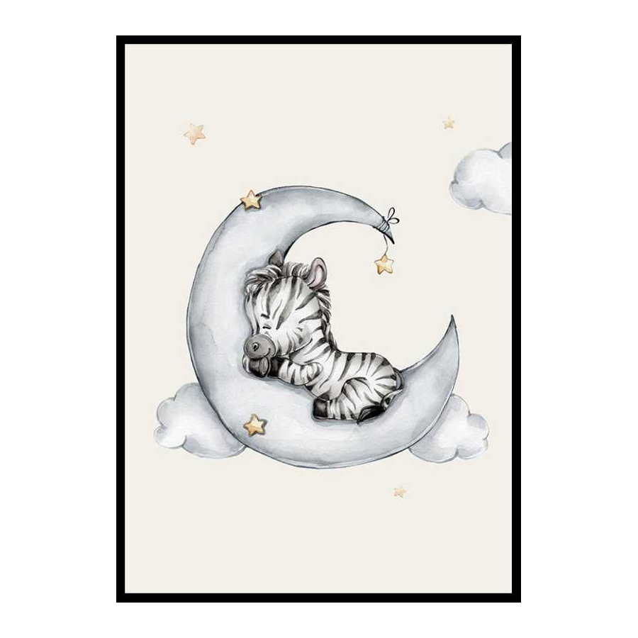 Poster Gallerix Sleeping Zebra