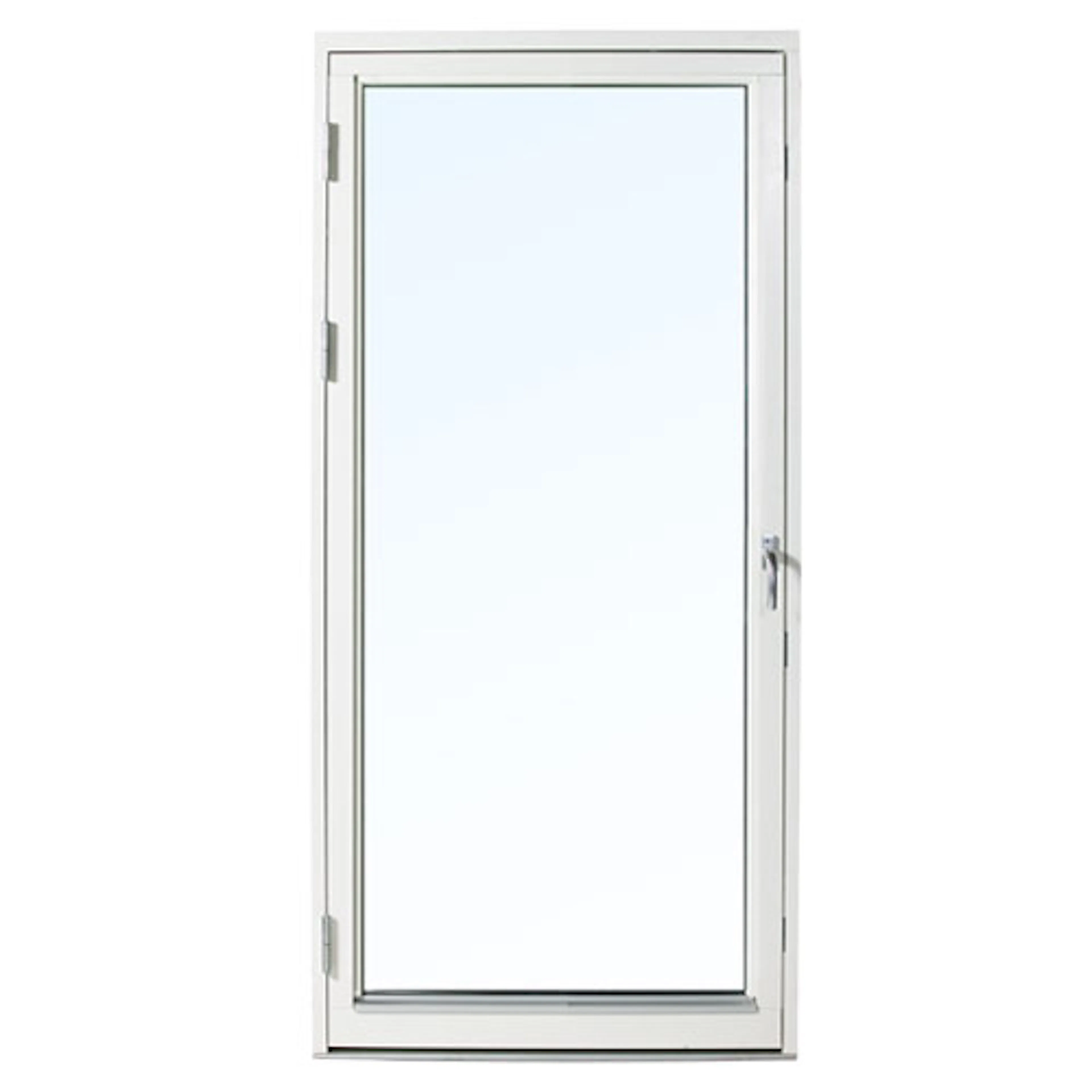 Enkeldörr 3-Glas Alu 100x210 Vä BxH-G 100x210-210 cm 3-glas Aluminium Vänsterhängd