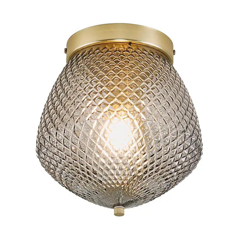 Takplafond Nordlux Orbiform Mässing & Rökfärgad Glas med Dimbar Funktion