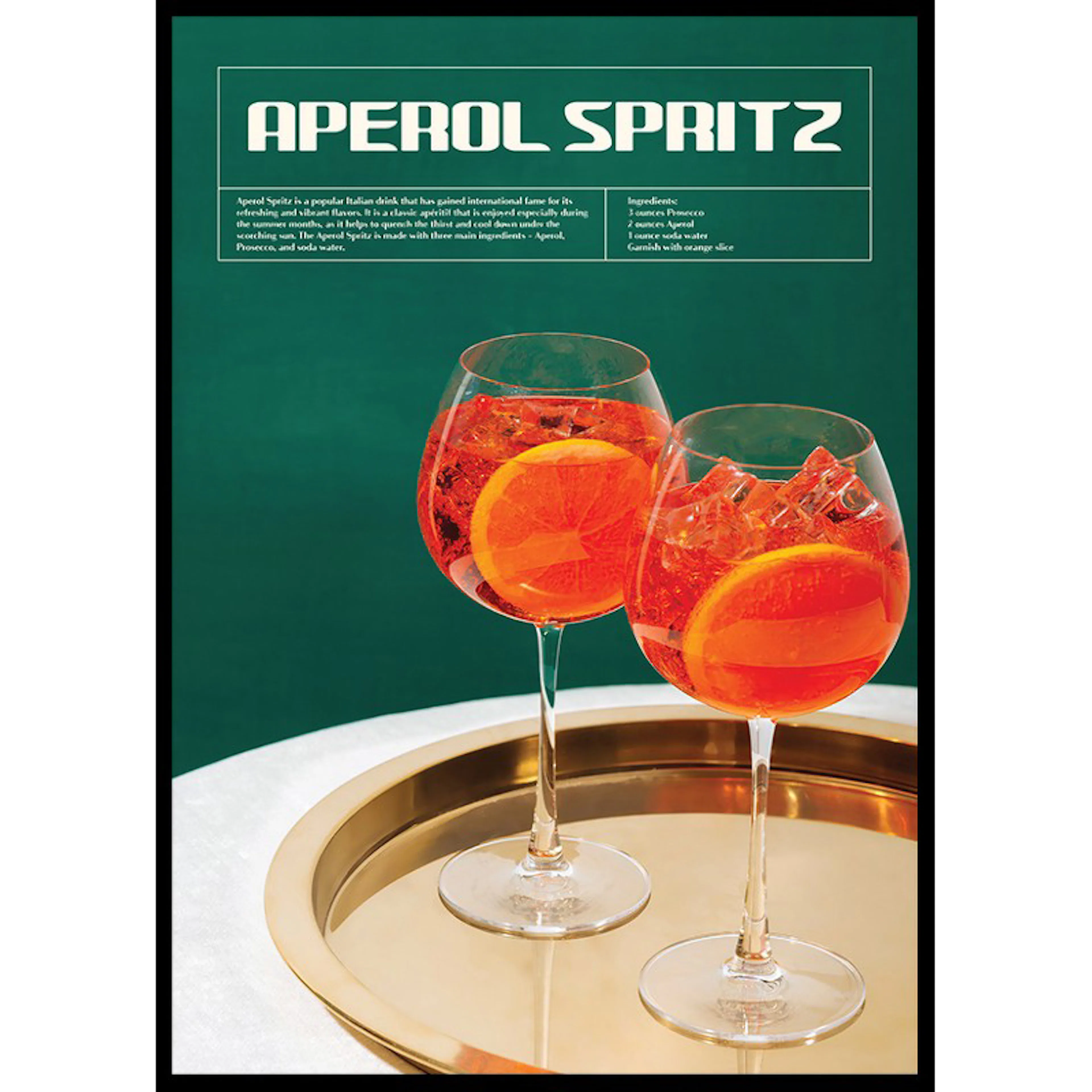 This Is Aperol Spritz Cocktail 30x40 30x40 cm