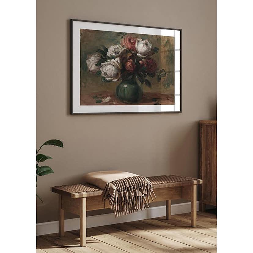 Poster Gallerix Roses In A Vase By Auguste Renoir