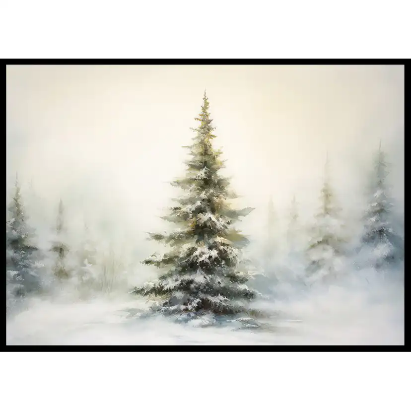 Poster Gallerix Winter Morning Pine Tree