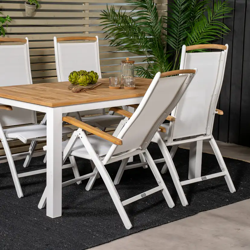 Matgrupp Venture Home Perla 152/210 med 4 Stolar