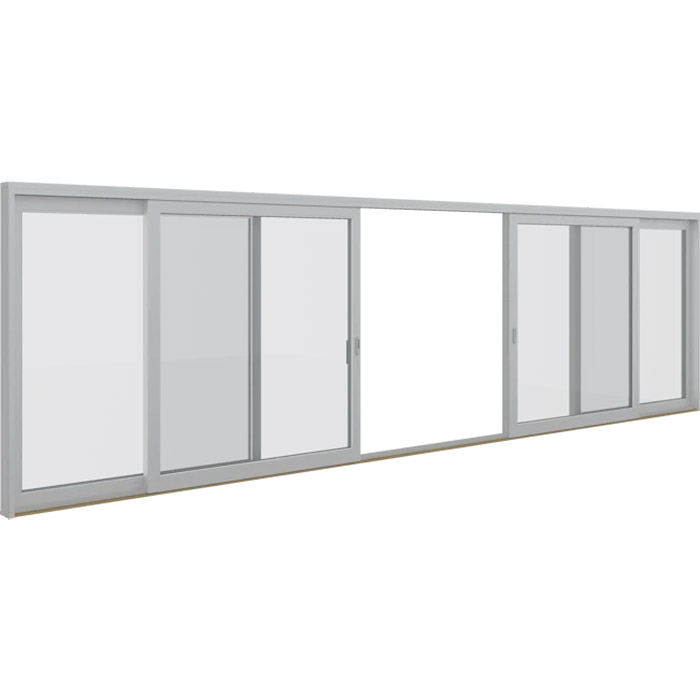 Skjutpartier Elitfönster Aluminium 4-delad