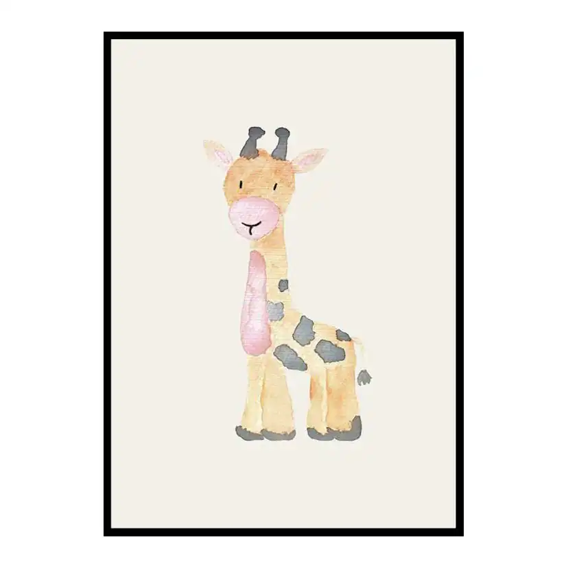 Poster Gallerix Watercolor Giraffe