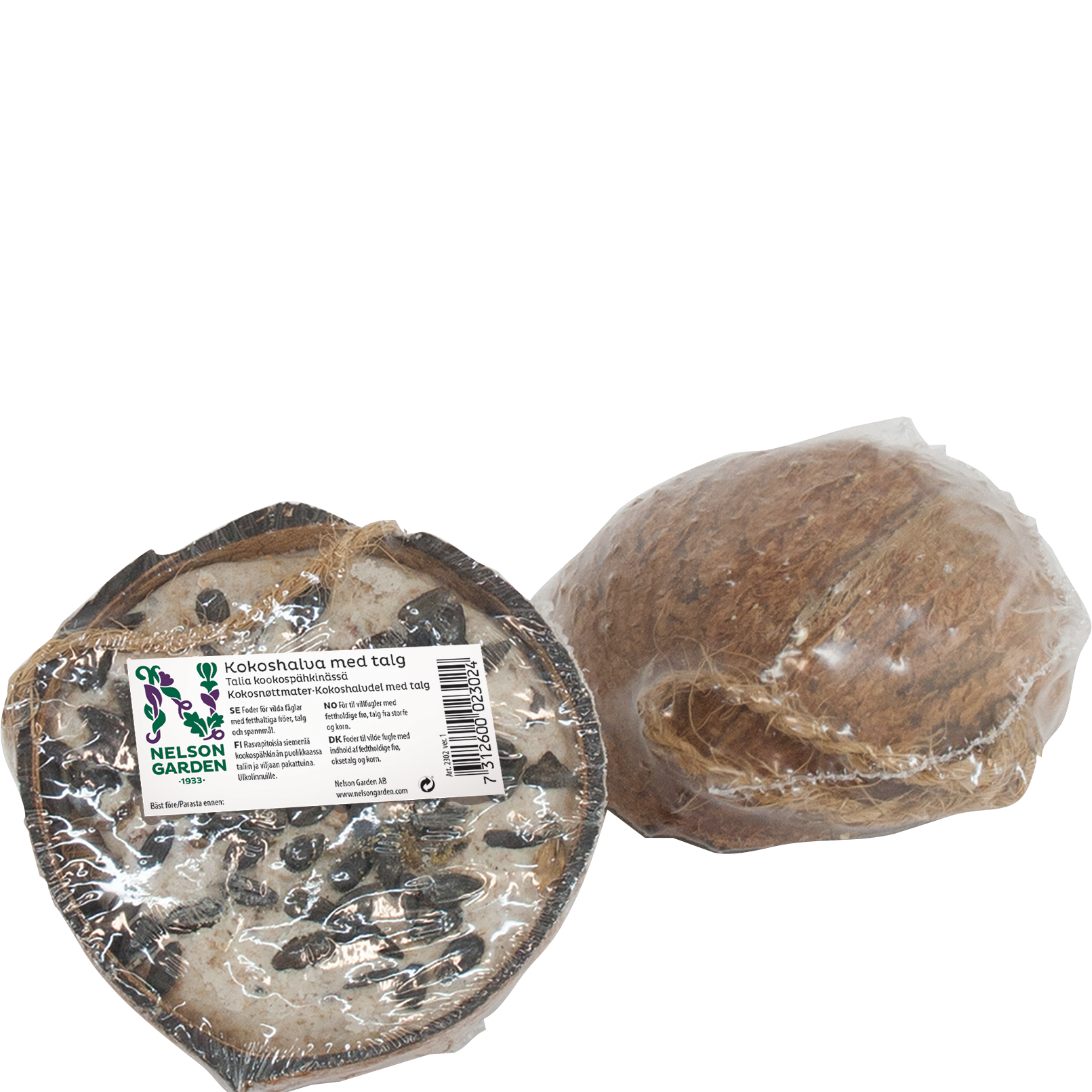 Fågelmat Nelson Garden Kokosnöt Frö/Talg