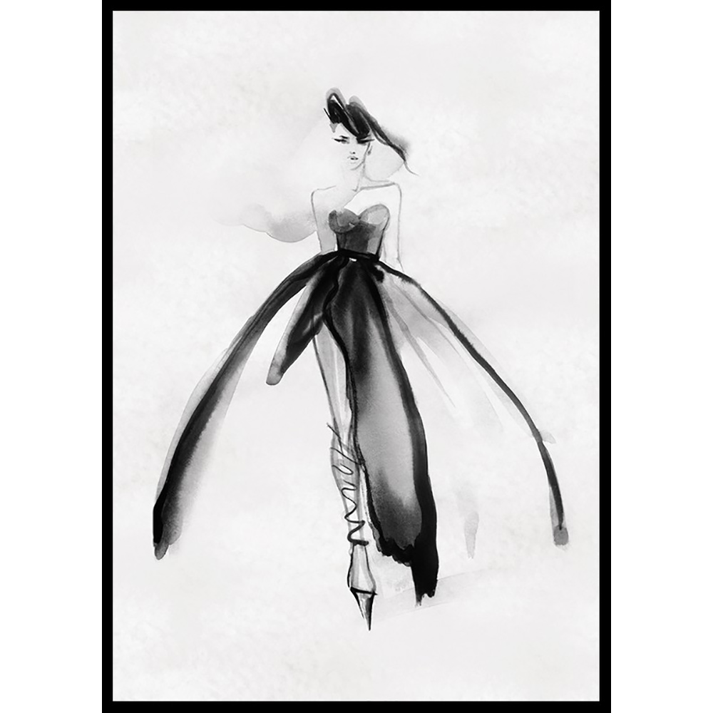 Poster Gallerix Watercolor Dress