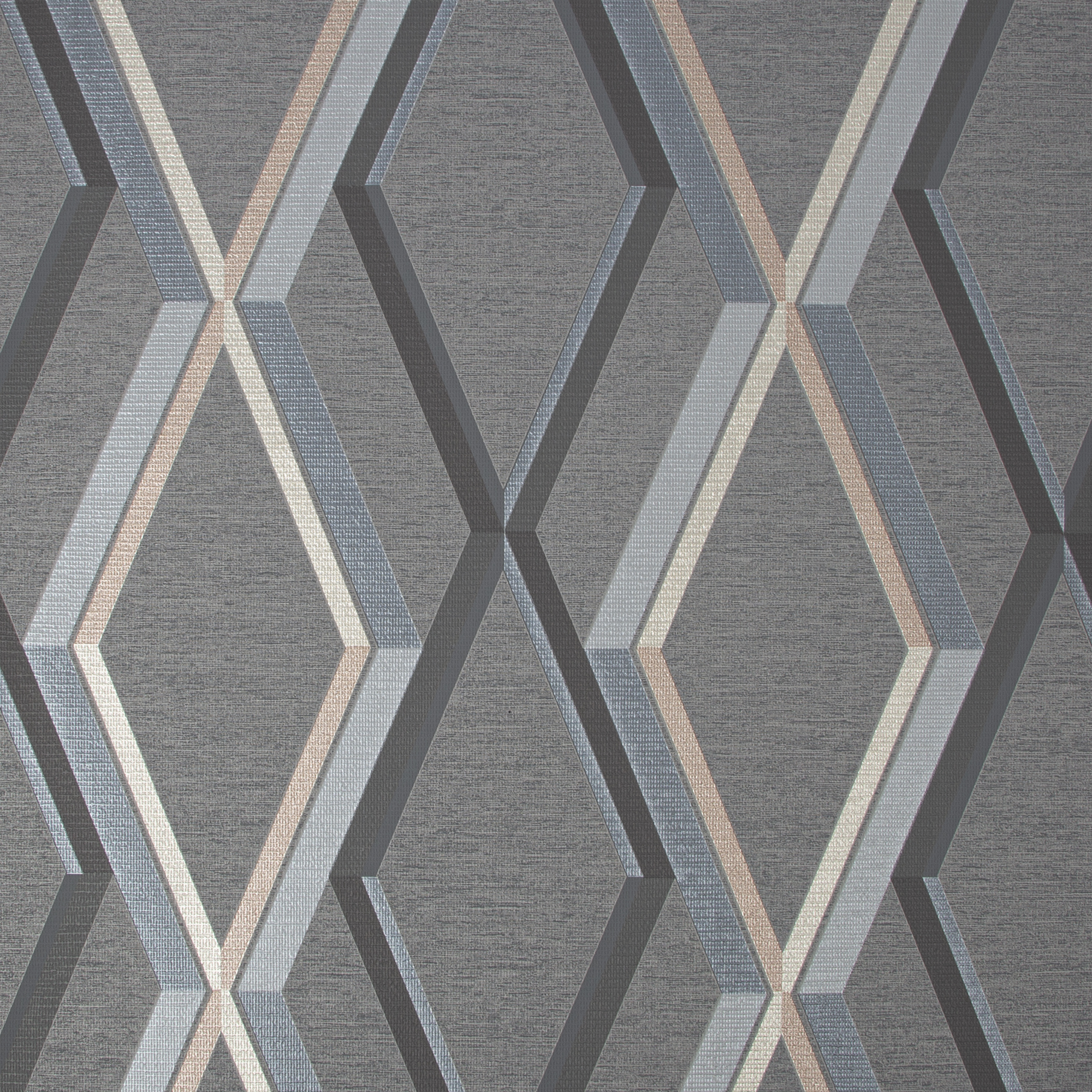 Tapet Superfresco Easy Prestige Geo Charcoal Svart