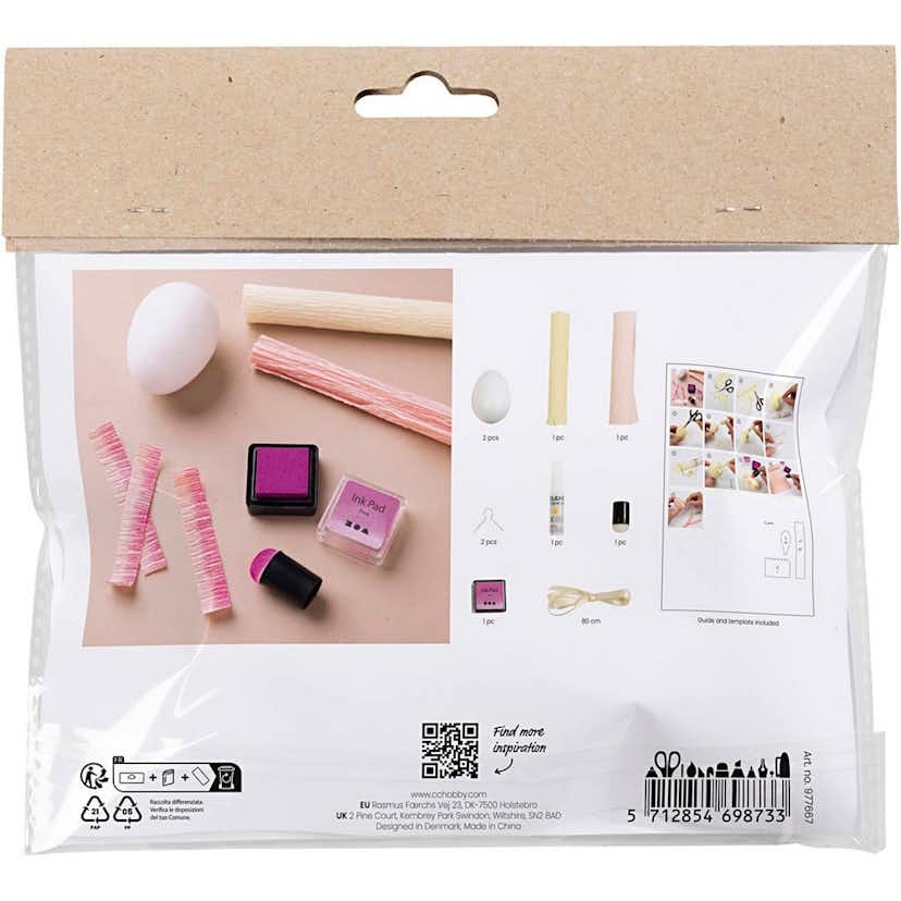 DIY-kit Creativ Company Kräppapper Ägg