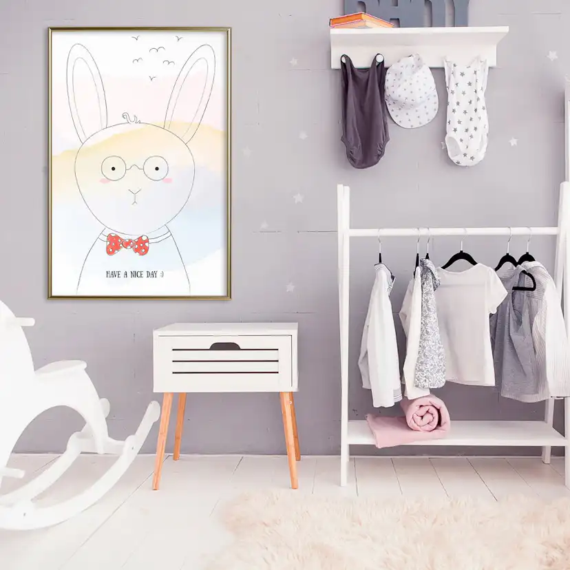 Poster Artgeist Affisch Greetings from Rabbit