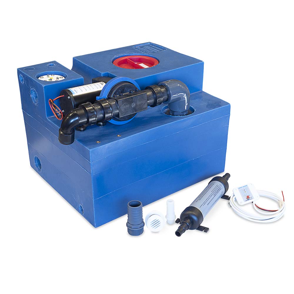 Svartvattentank Albin Group Marine 47L CPL Diaphragm 12V