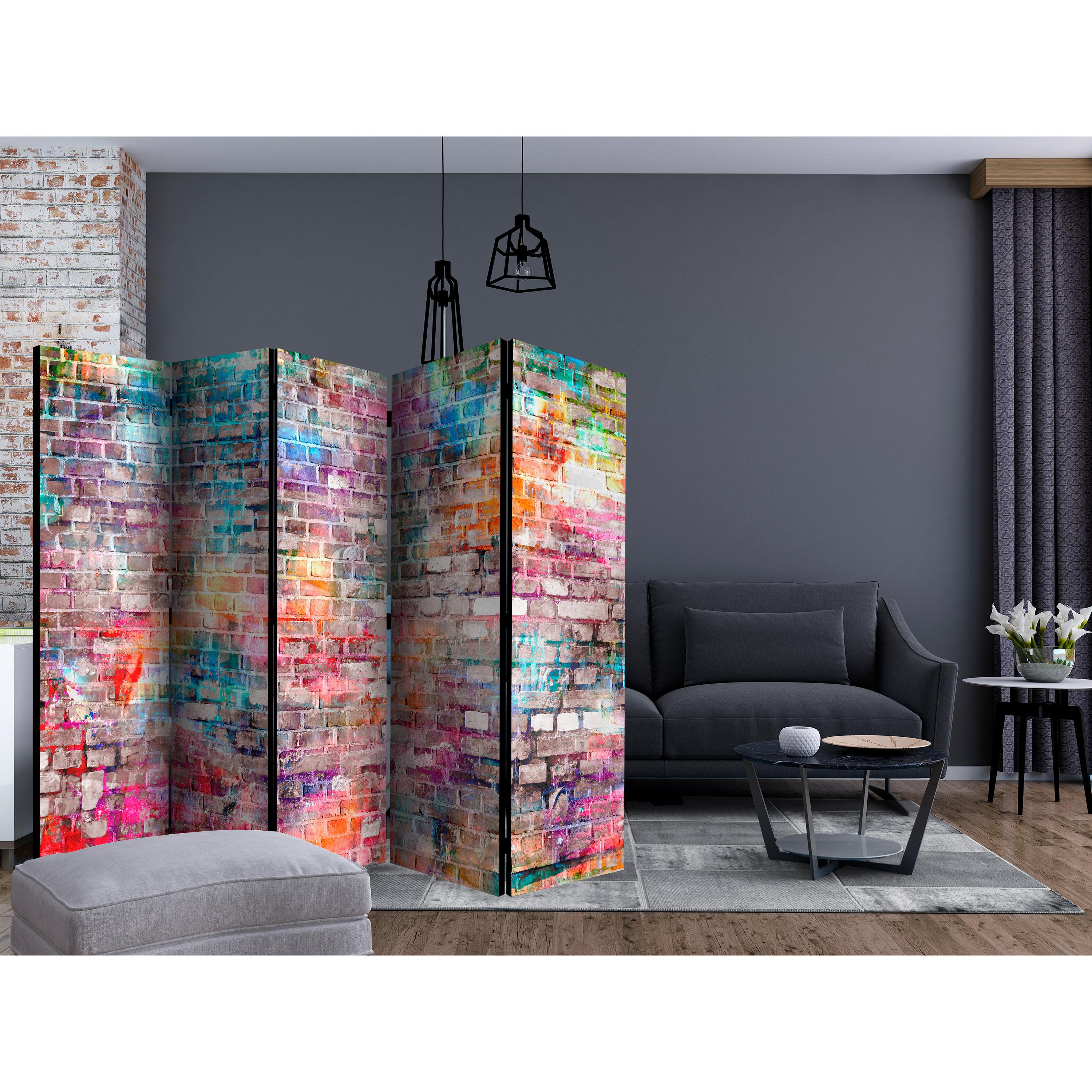 Rumsavdelare Arkiio Colourful Brick II 225x172 cm