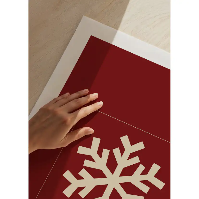 Poster Gallerix Snowflake R&W
