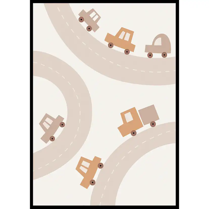 Poster Gallerix Cars And Roads