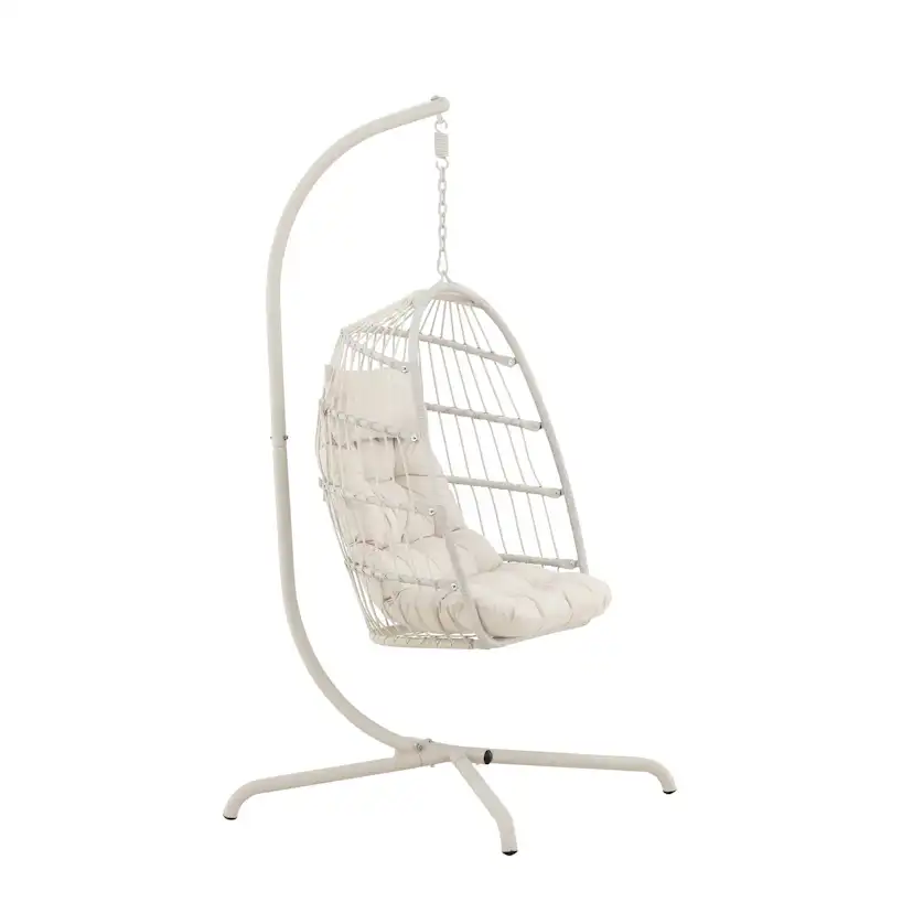 Trezza Haning Chair - Beige / Beige Beige