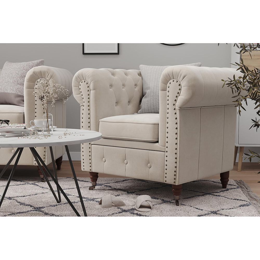 2-sitssoffa Manor House Chesterfield Deluxe Sammet