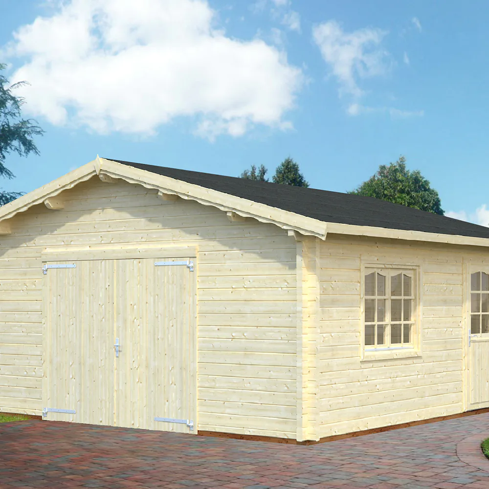 Garage Palmako Roger med Garagedörr 29,2 m2