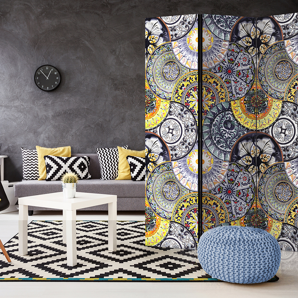 Rumsavdelare Skärmvägg Arkiio Painted Exoticism 135x172 cm