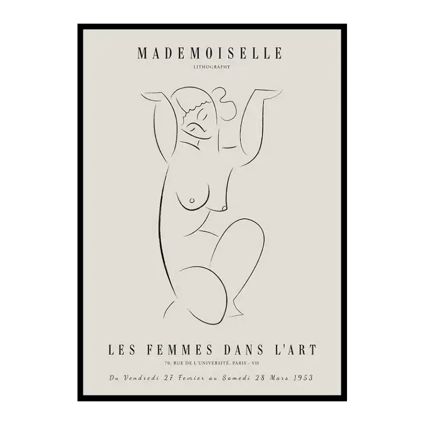 Poster Gallerix Picasso Mademoiselle No1