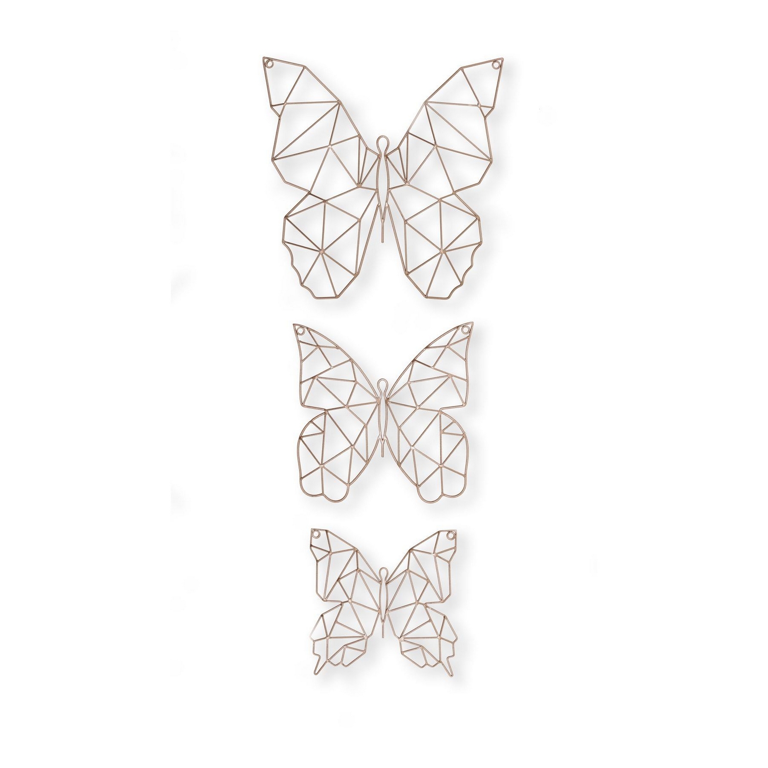 Metallkonst Art for the Home 3 Delar Fjäril Max