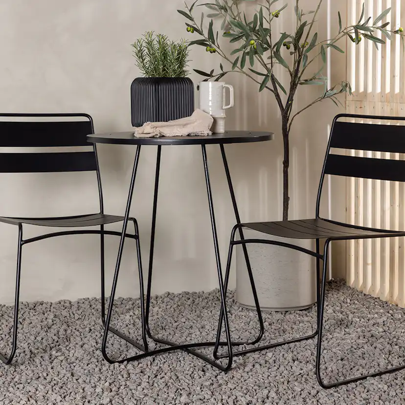 Cafégrupp Venture Home Bacong Bord med 2 Lina Stolar