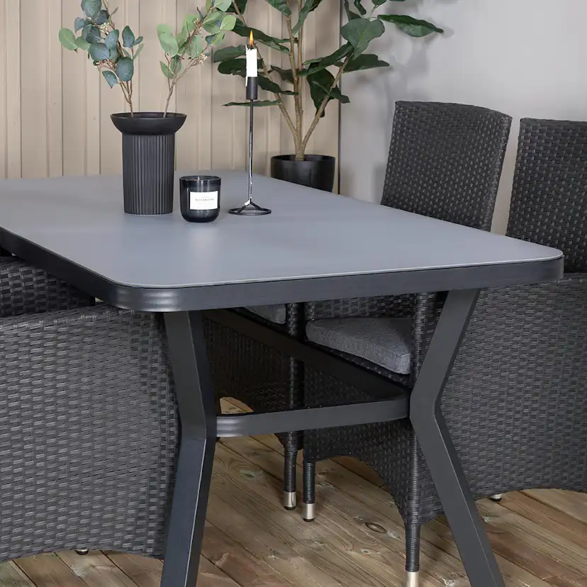Matgrupp Utomhus Venture Home Vyn med 4 Mani Trädgårdsstolar