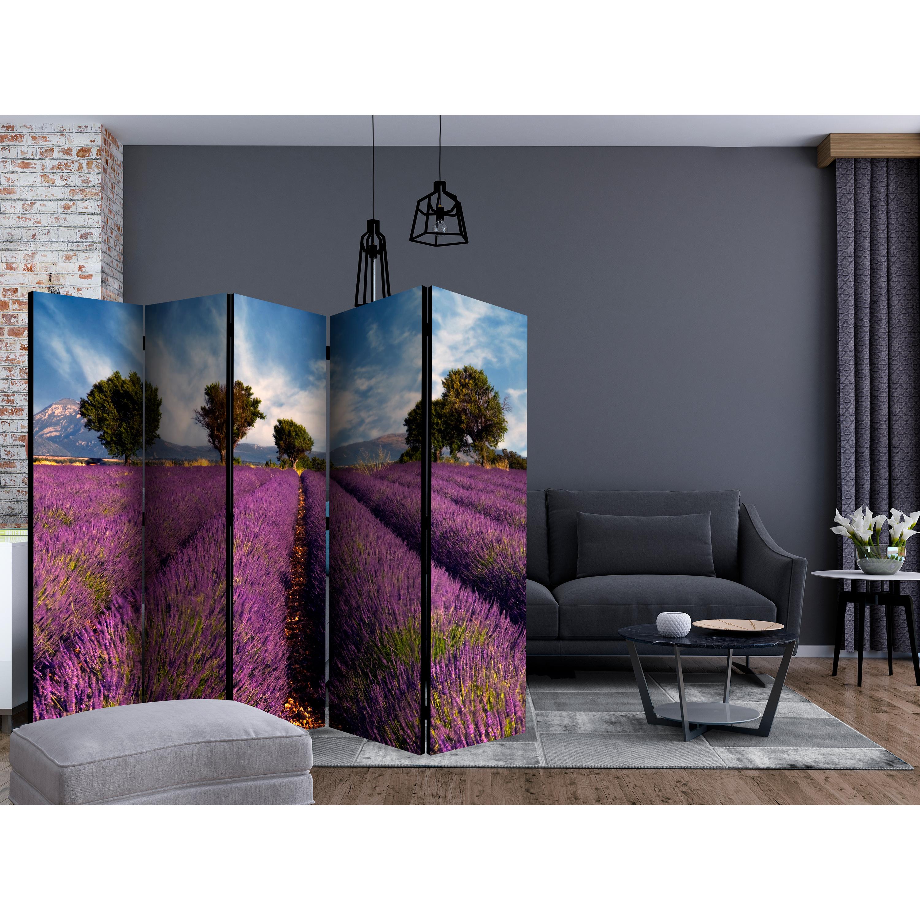 Rumsavdelare Arkiio Lavender Field in Provence France II 225x172 cm
