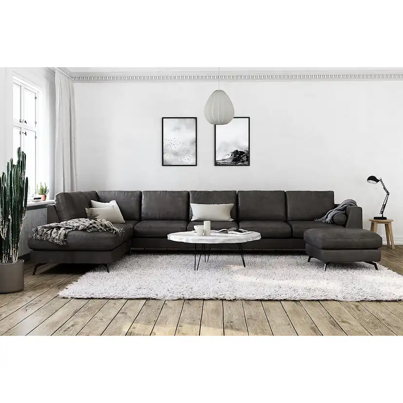 U-soffa Scandinavian Choice Ocean Lyx Läder