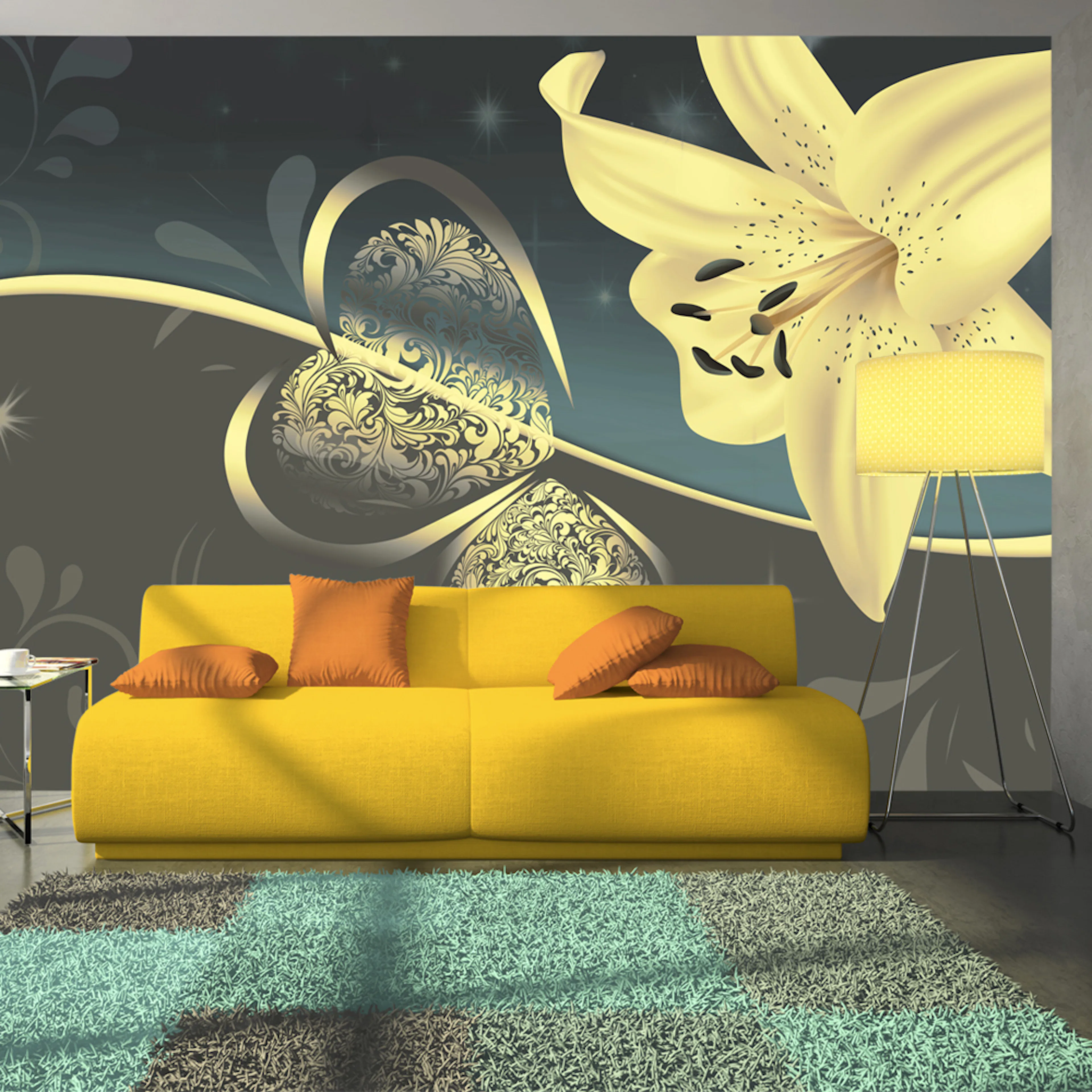 Fototapet Arkiio Lily In Shades Of Gray