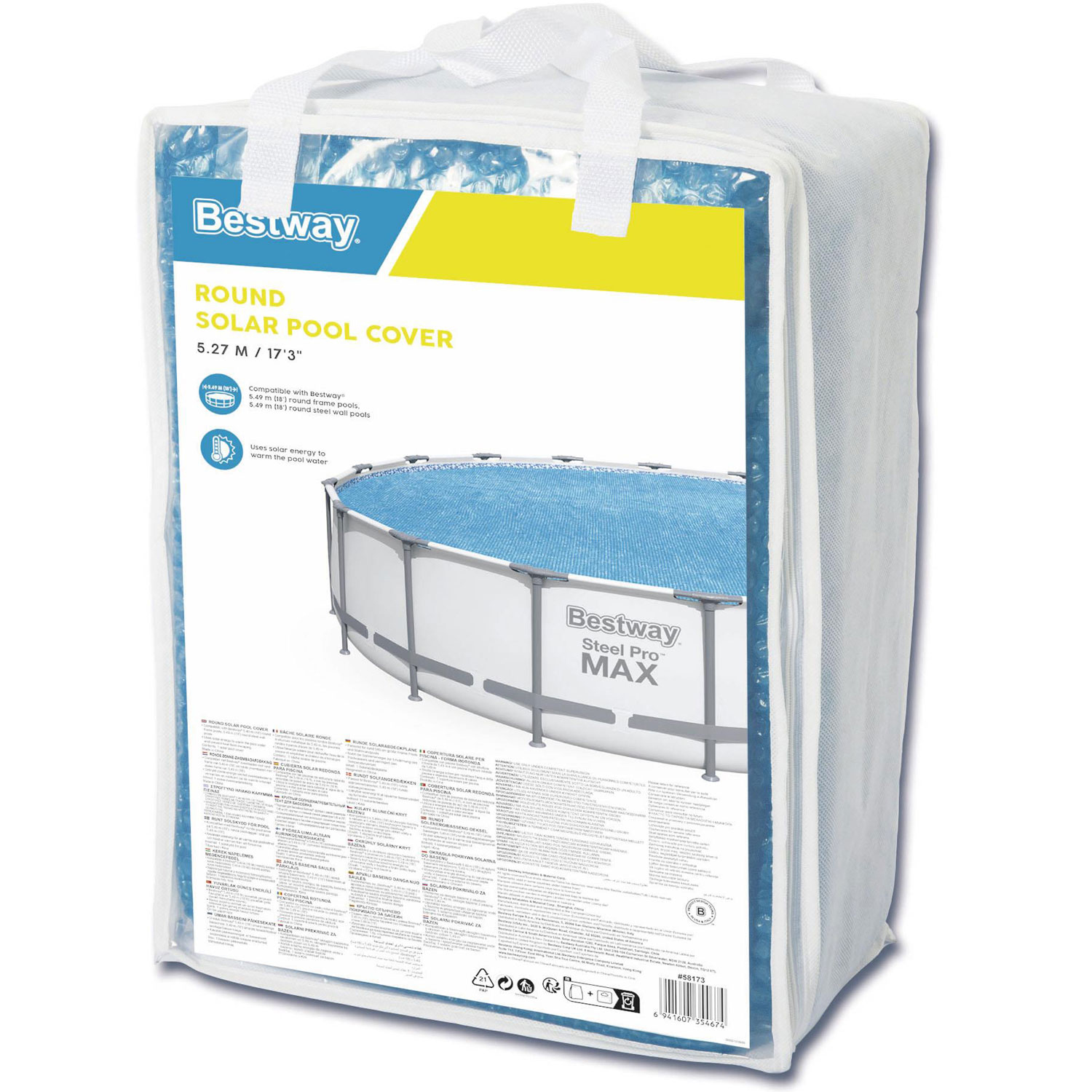 Poolskydd Bestway Flowclear Solar Ø5,27 m