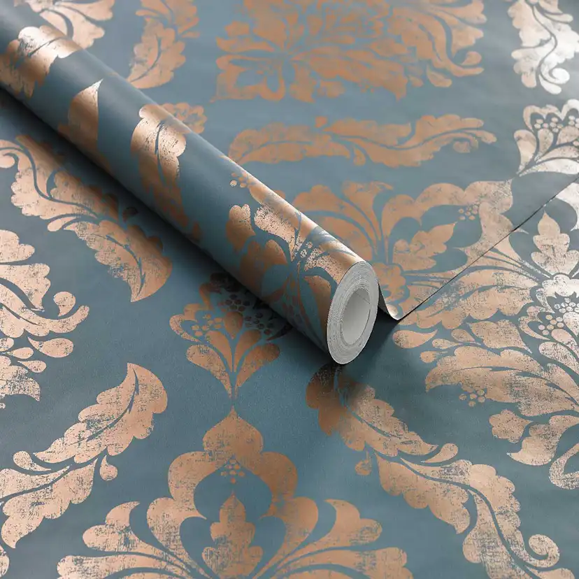 Tapet Boutique Damask Metallic Effekt 104154