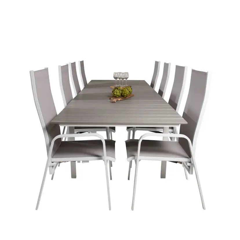 Matgrupp Venture Home Lova 224/324 med 8 Copacabana Stolar