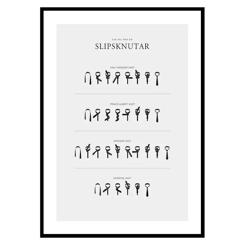 Poster Gallerix Slipsknutar