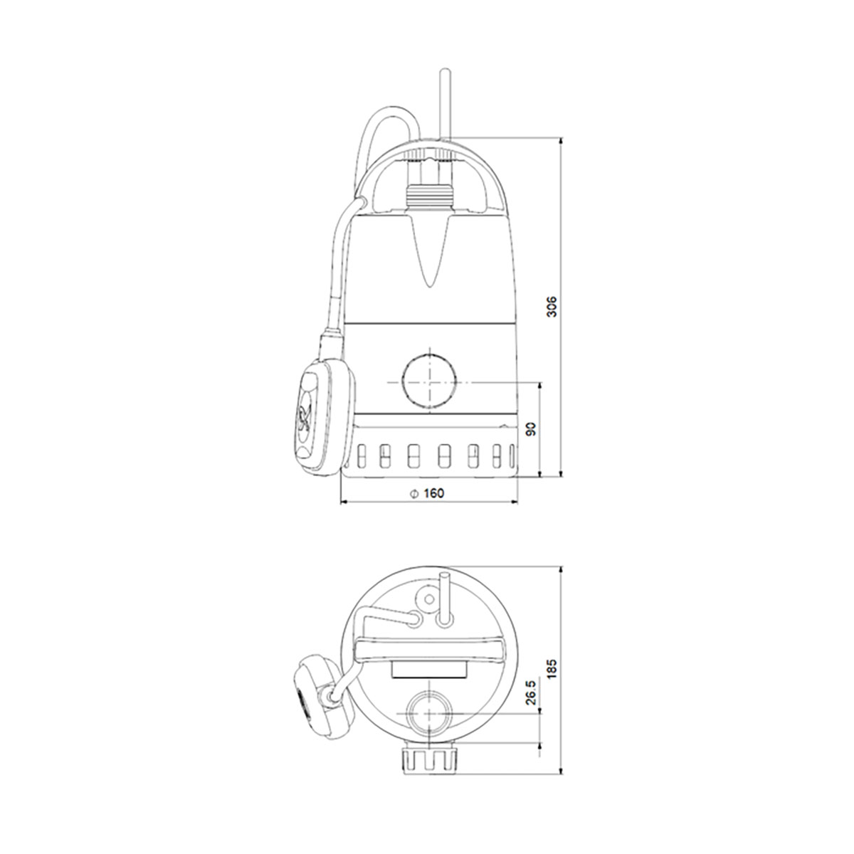 Grundvattenpump Grundfos Unilift CC7 - A1